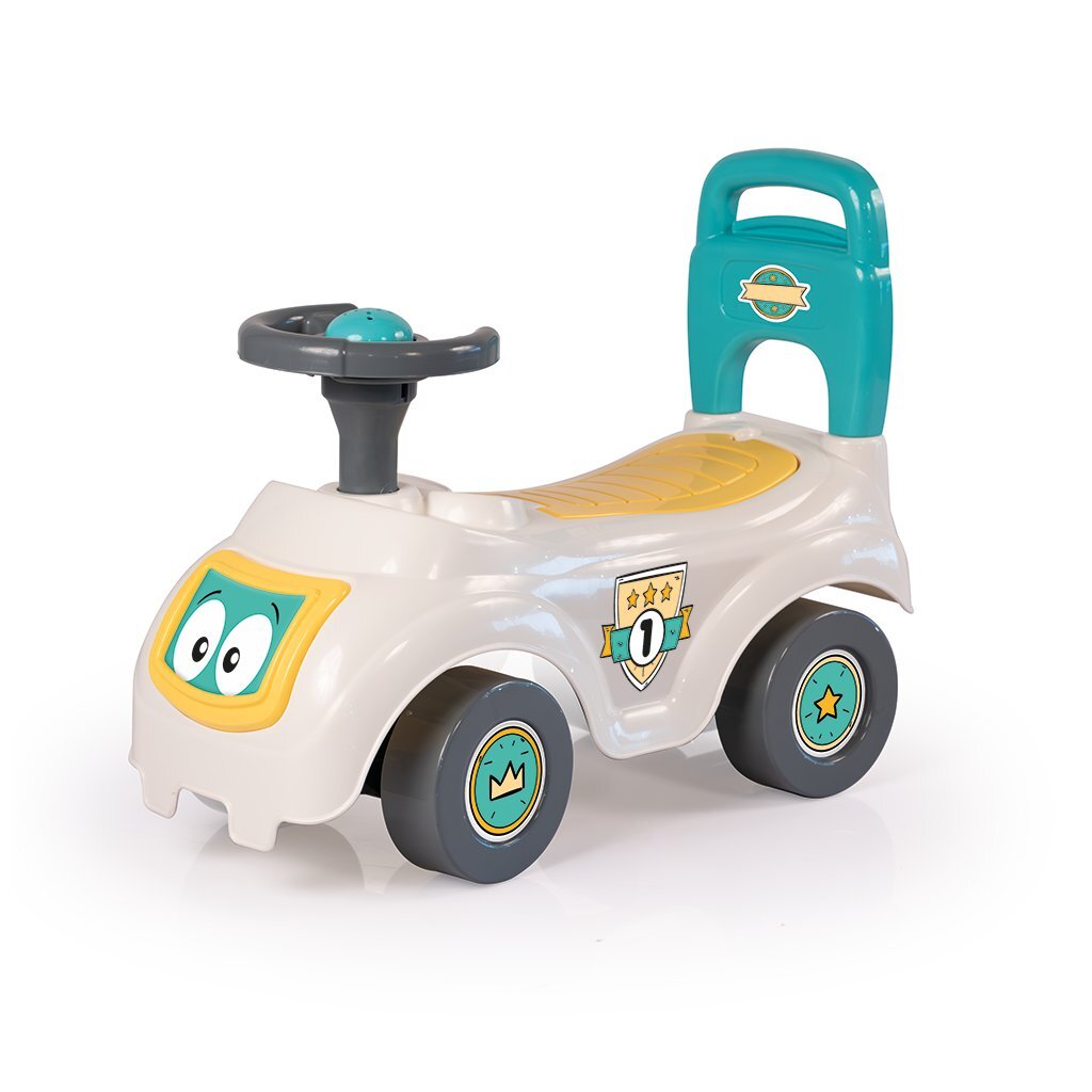 Dolu loopauto wit/groen/geel