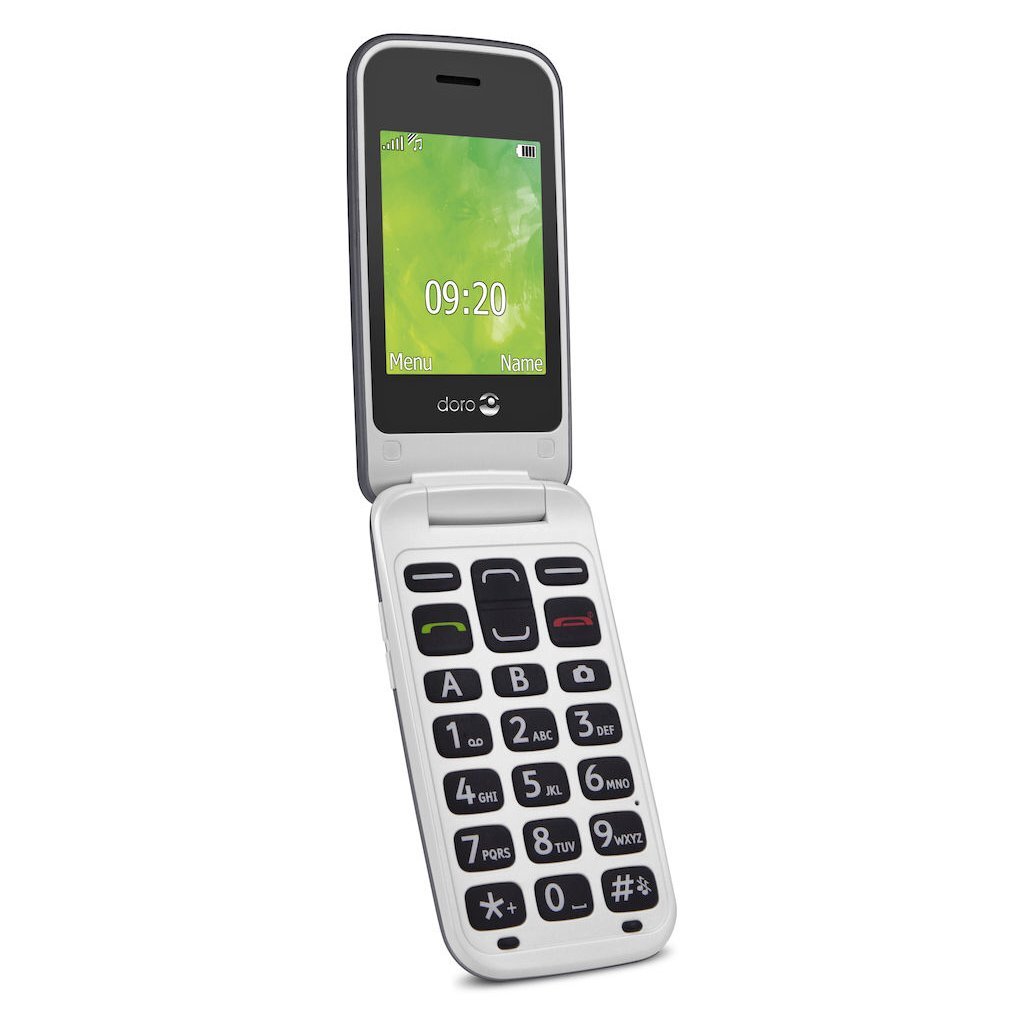 Doro 2414 ST/WH GSM Mobiele Telefoon Zwart/Grijs