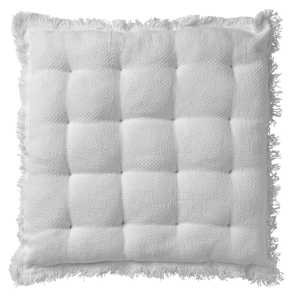 Dutch Decor burto stoelkussen 40x40 cm snow white afbeelding