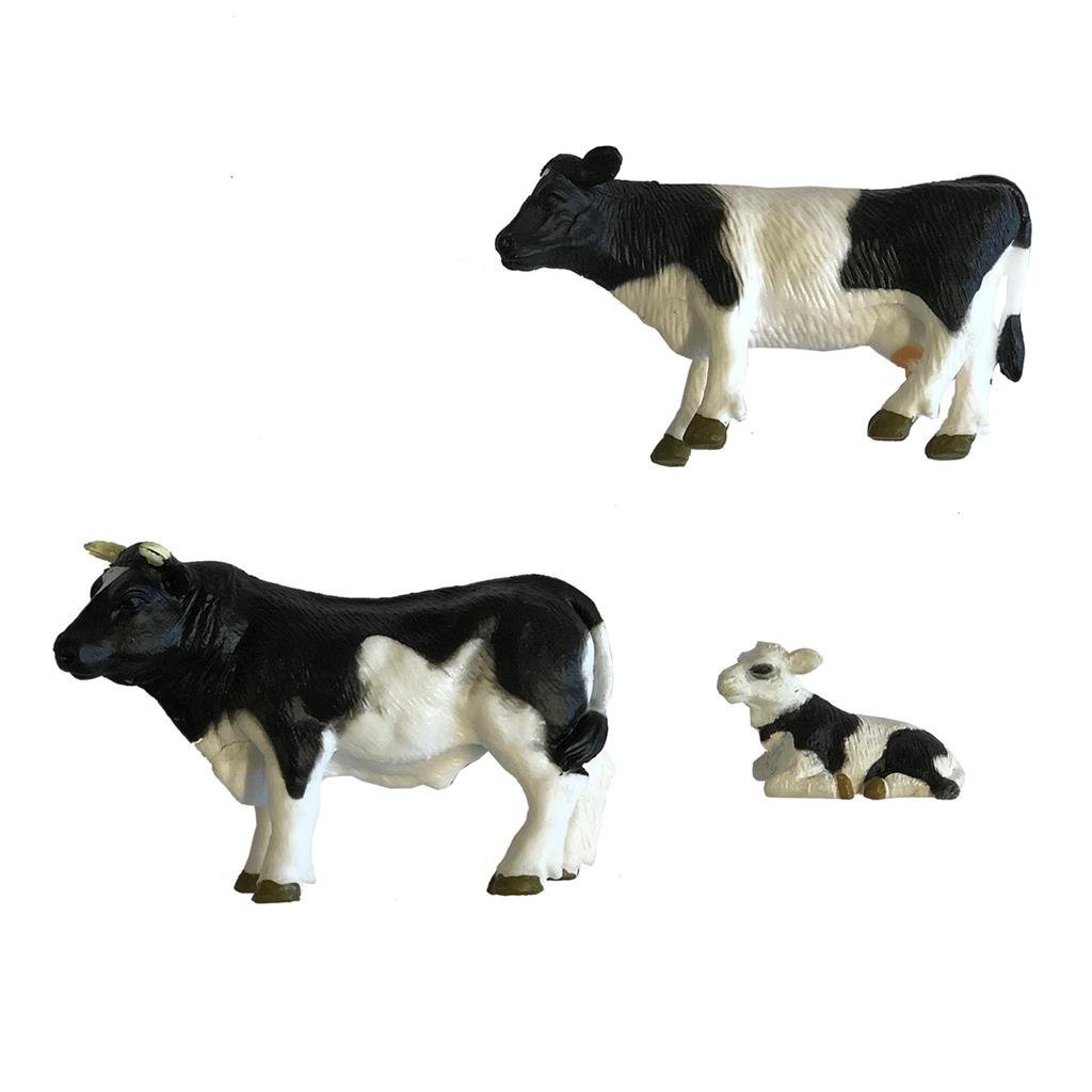 Dutch Farm stier met koe en kalf