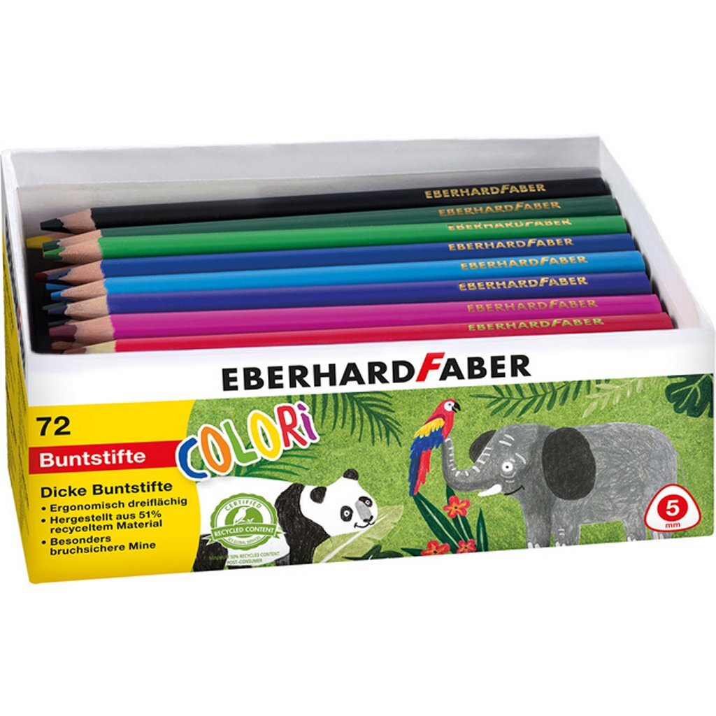 eberhard faber ef-511471 jumbo ergonomische kleurpotloden 72 stuks
