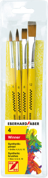 Eberhard Faber ef-579921 penselenset synthetisch maat 4-6-8-12