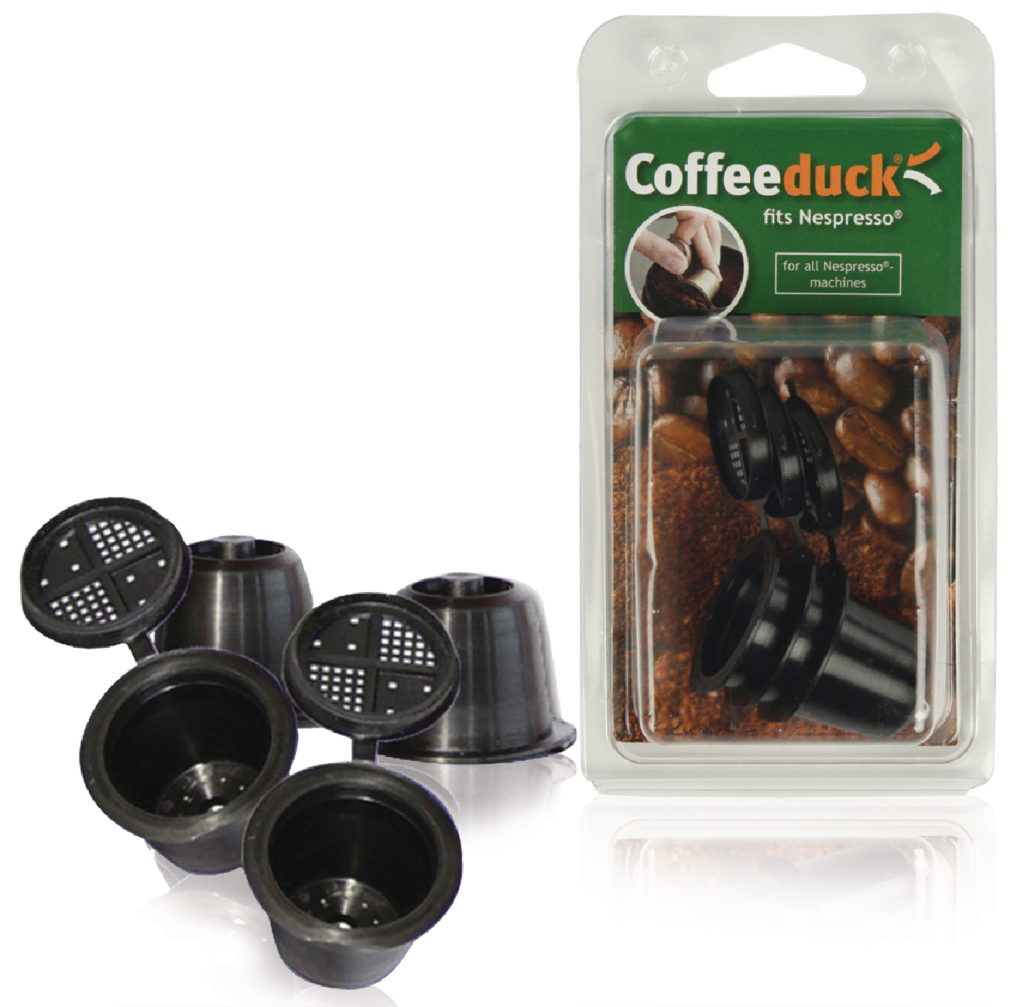 ecopad coffeeduck4n coffeeduck nespresso-apparaat zwart