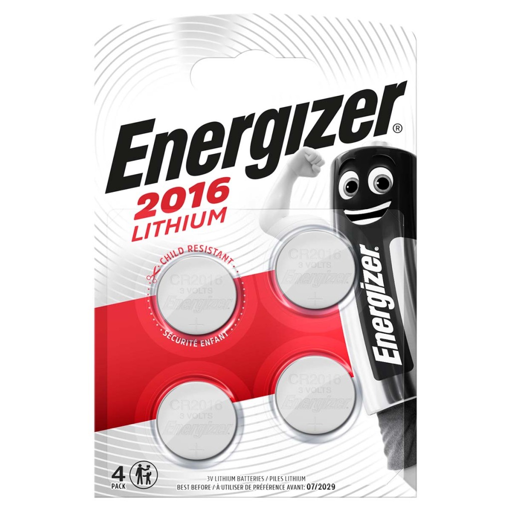 energizer 53541535305 lithium cr2016 4-blister