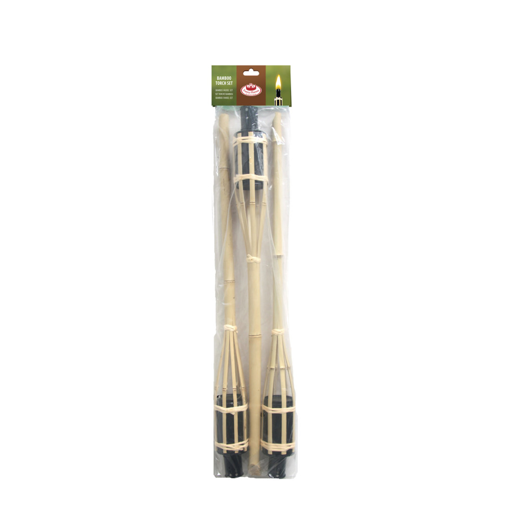 esschert design bamboe fakkels 62.5 cm 3 stuks