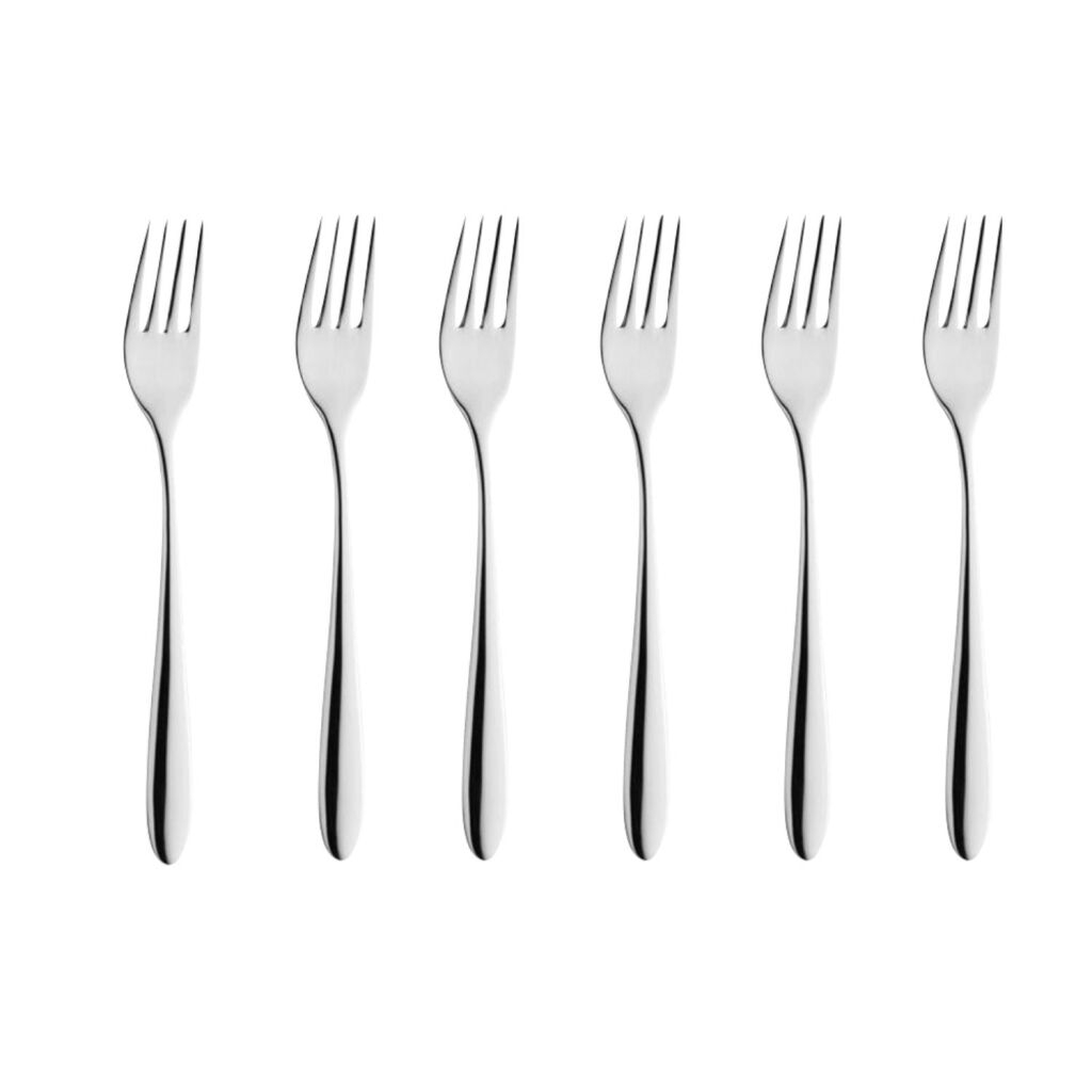 Excellent Houseware gebakvorkjes 6 stuks rvs