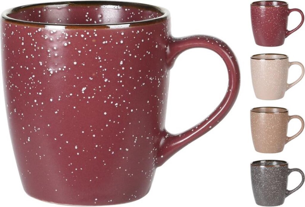 Excellent Houseware senseo beker aardewerk 200 ml 4 verschillende kleuren afbeelding