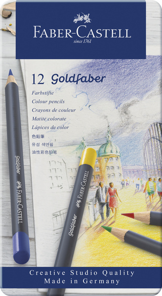 Faber Castell fc-114712 kleurpotlood faber-castell goldfaber etui à 12 stuks
