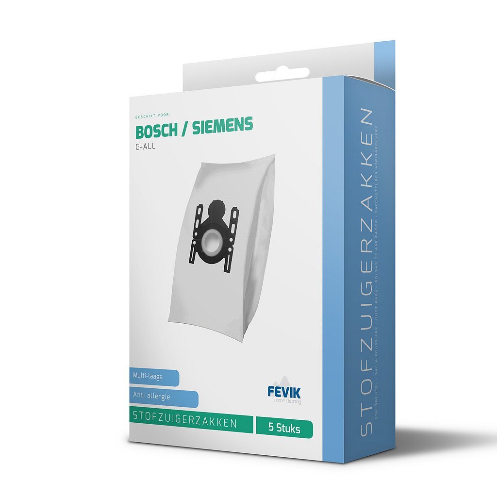 Fevik Bosch/Siemens G All 3D Stofzuigerzakken 5 Stuks