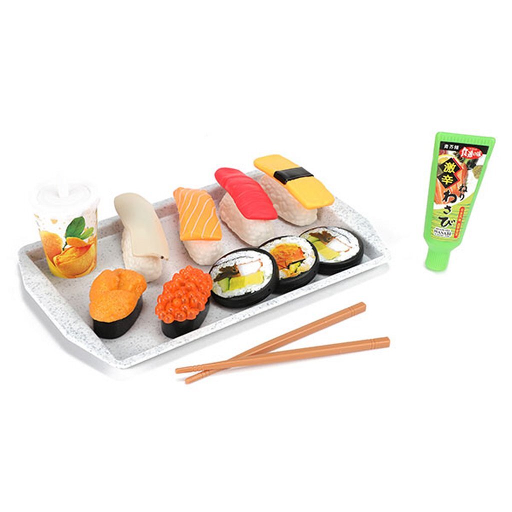 food market sushi set met eetstokjes + dienblad + saus