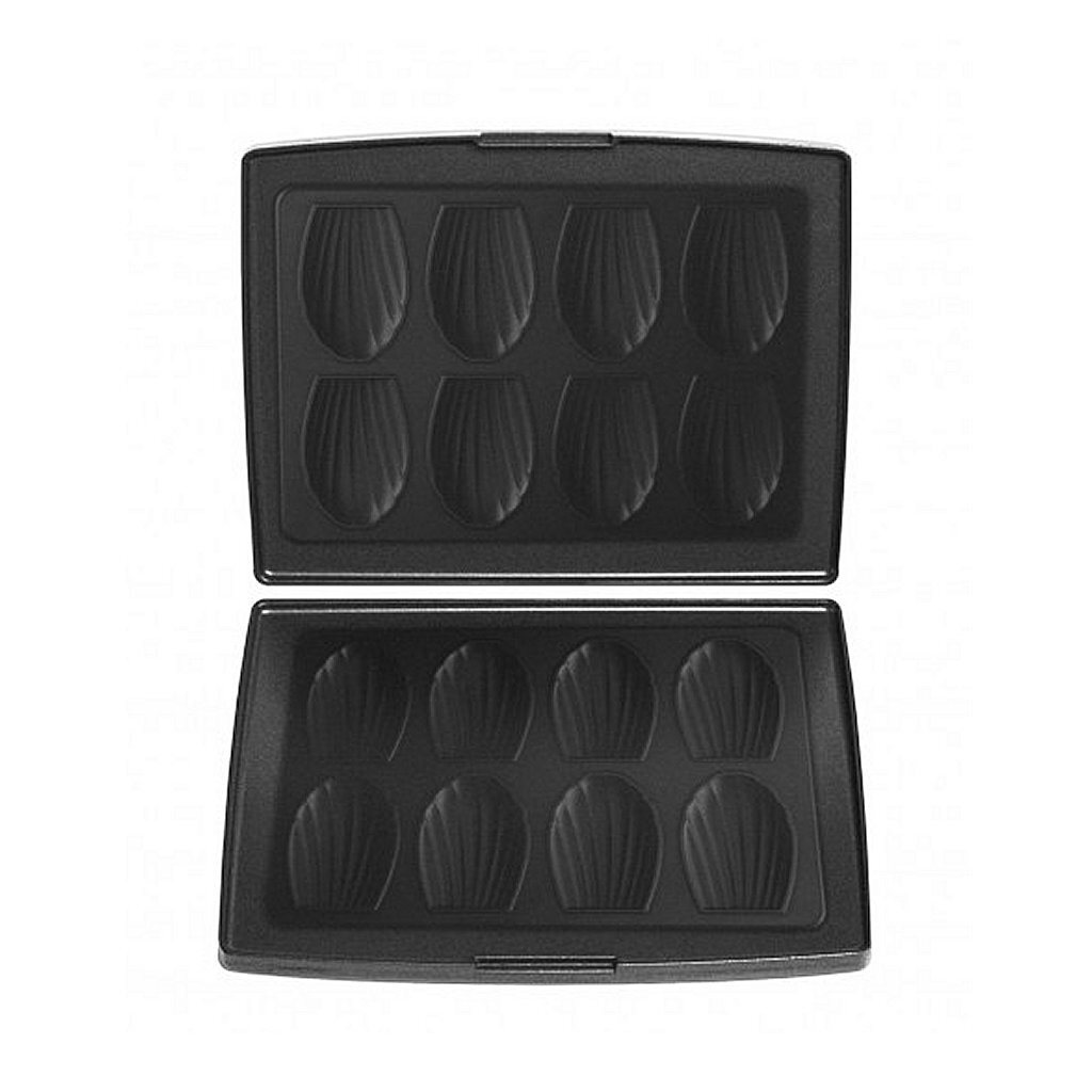 fritel 142364 madeleines bakplaten zwart/aluminium
