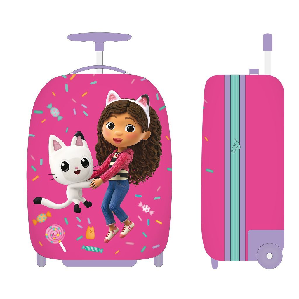 Gabby&apos;s Dollhouse Gabby's dollhouse trolley 23l roze/paars afbeelding