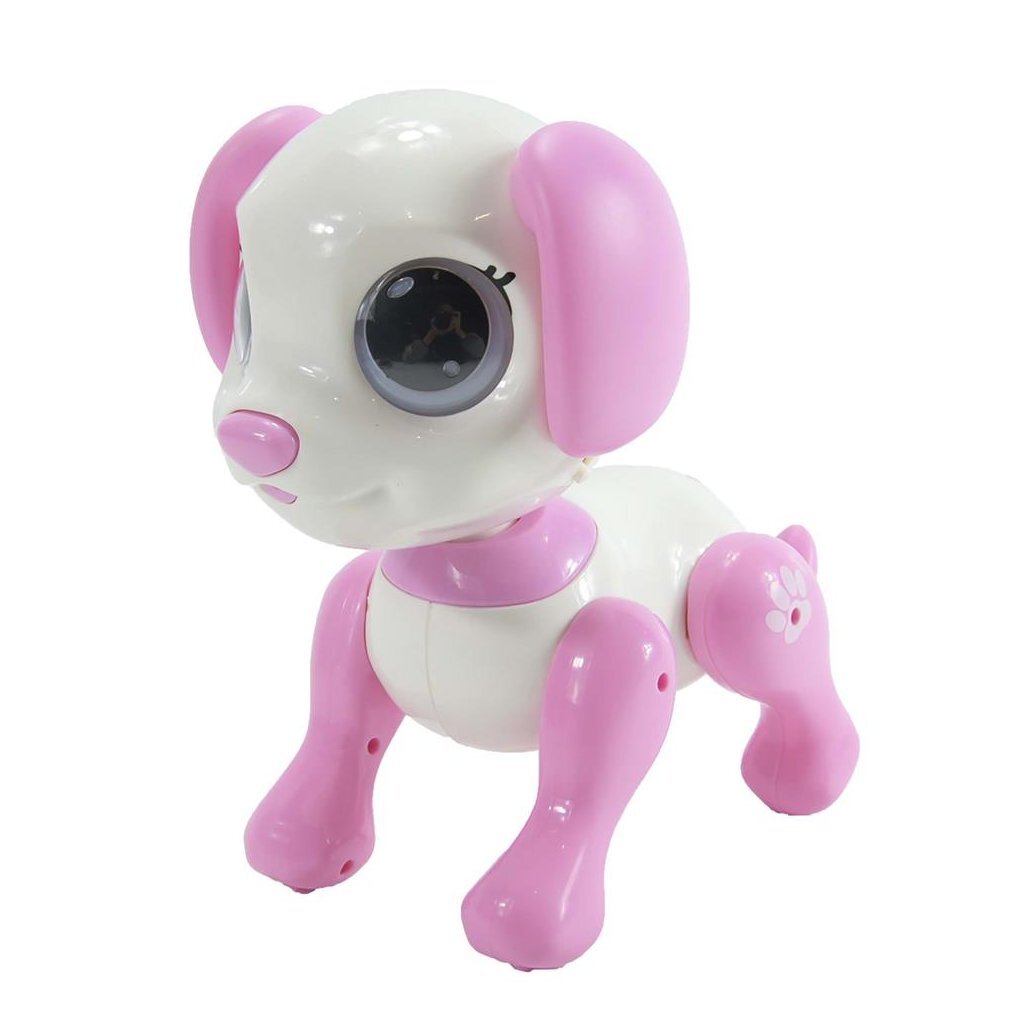gear2play robo smart puppy pinkie + licht en geluid roze/wit
