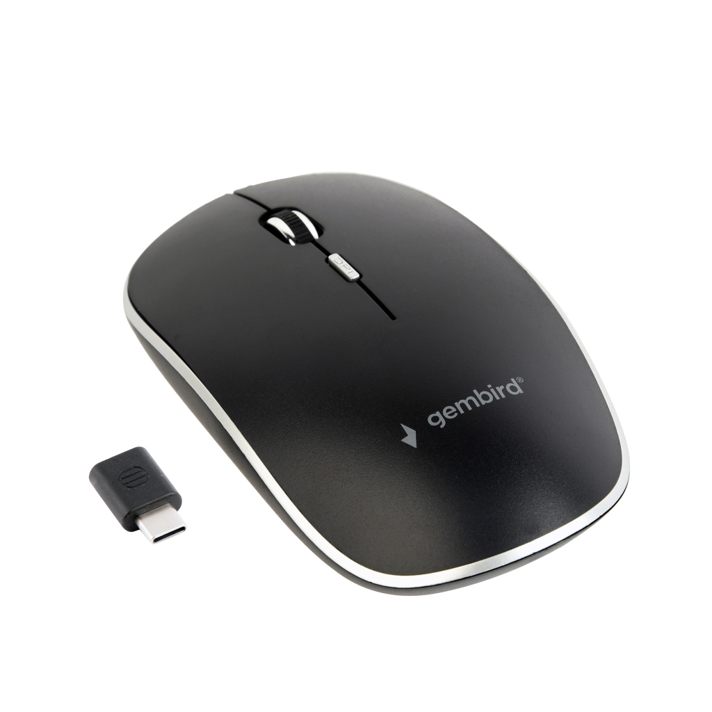 Gembird Gmb Muis Draadloos Usb-c Zwart 4bsc