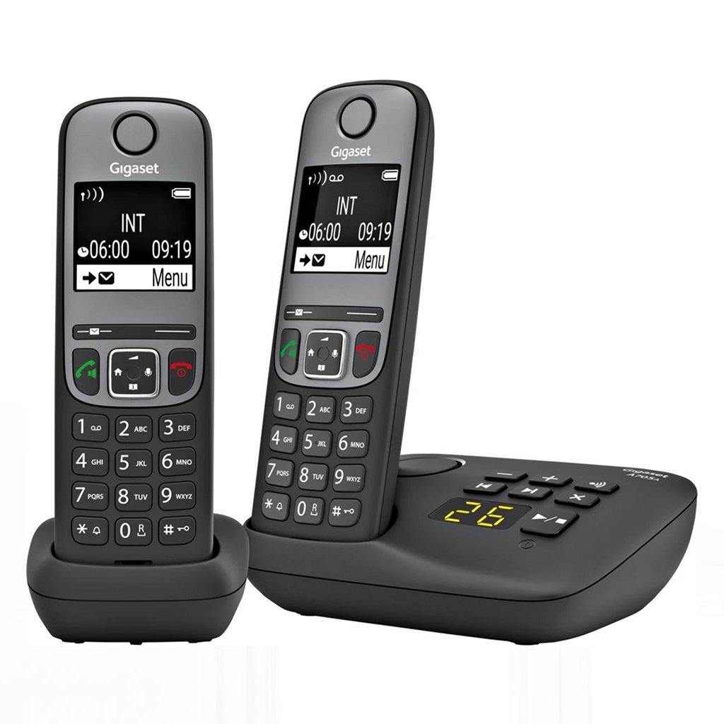 Gigaset A705A Duo Telefoons Zwart