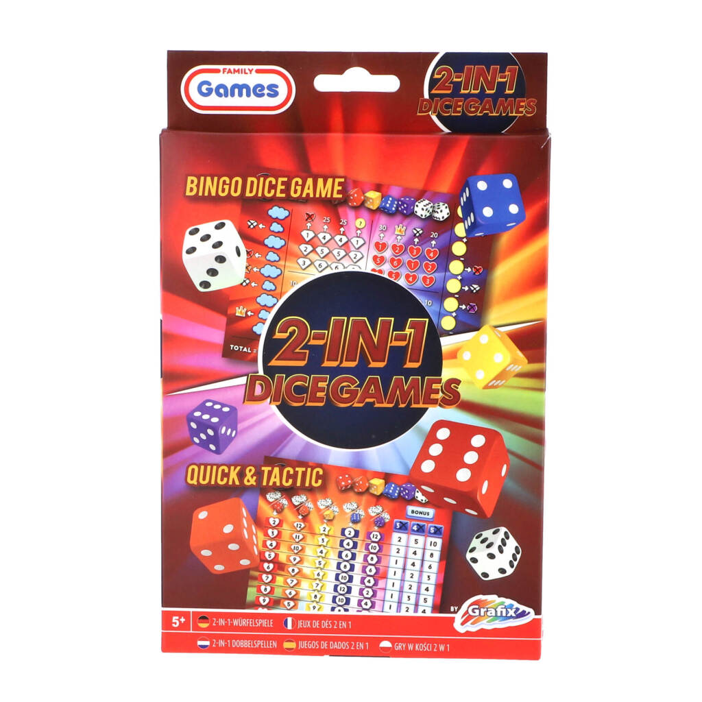 Grafix dobbelspellen 2in1 (bingo dice & and tactic)