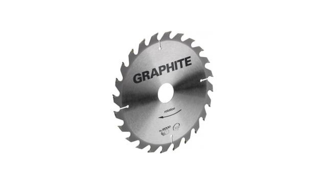 graphite cirkelzaagblad 165mm asgat 30mm tanden 24 dikte 2,8 vulringen 16/20/25 tct