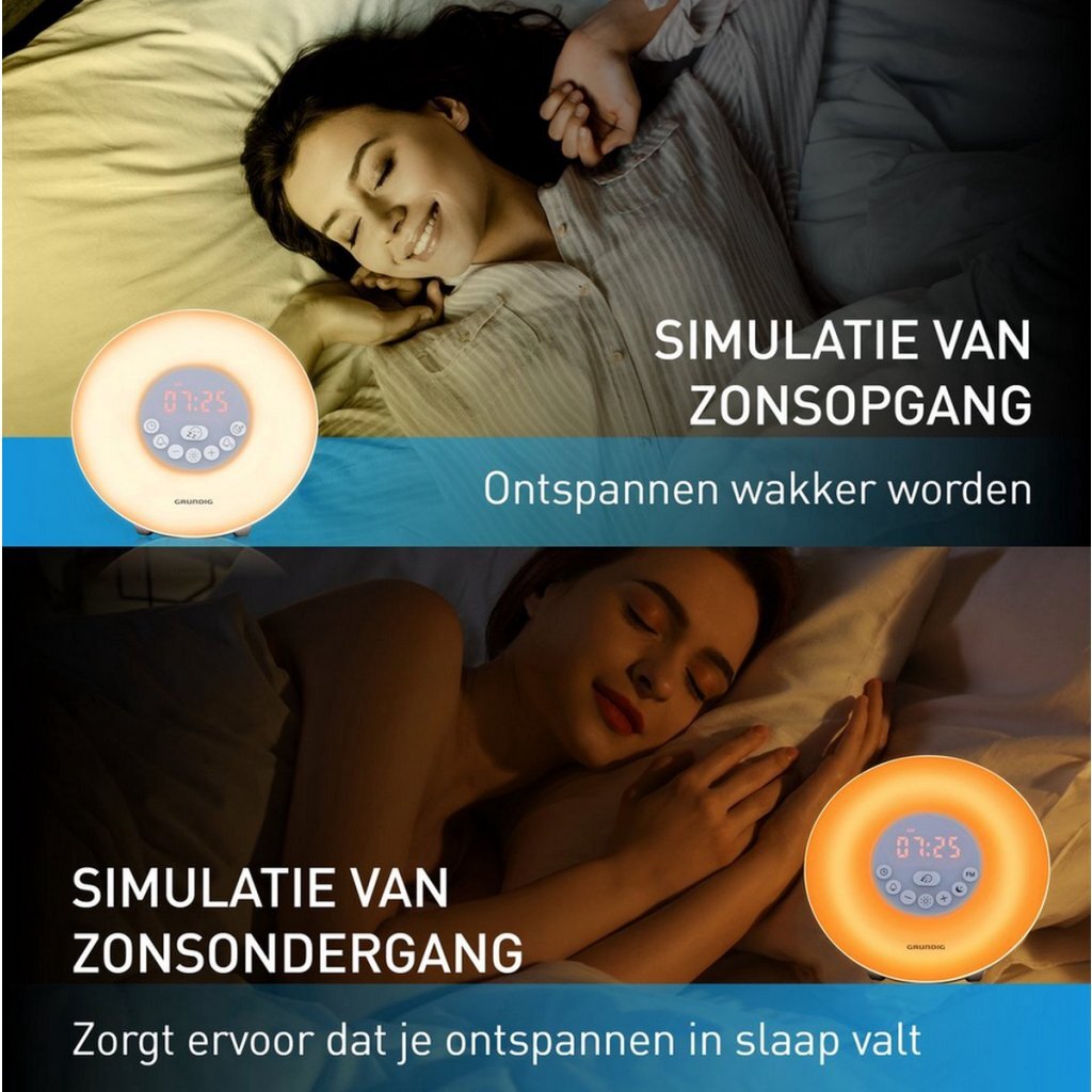 Grundig Wake-Up Light Wekker Wit