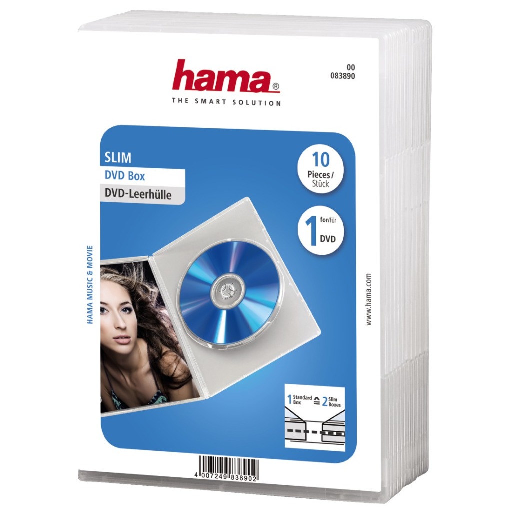 Hama DVD Jewel Case 10-pack
