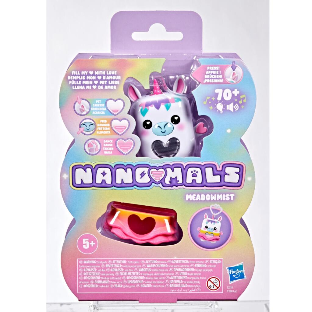 Hasbro Nanomals White Unicorn + Licht en Geluid