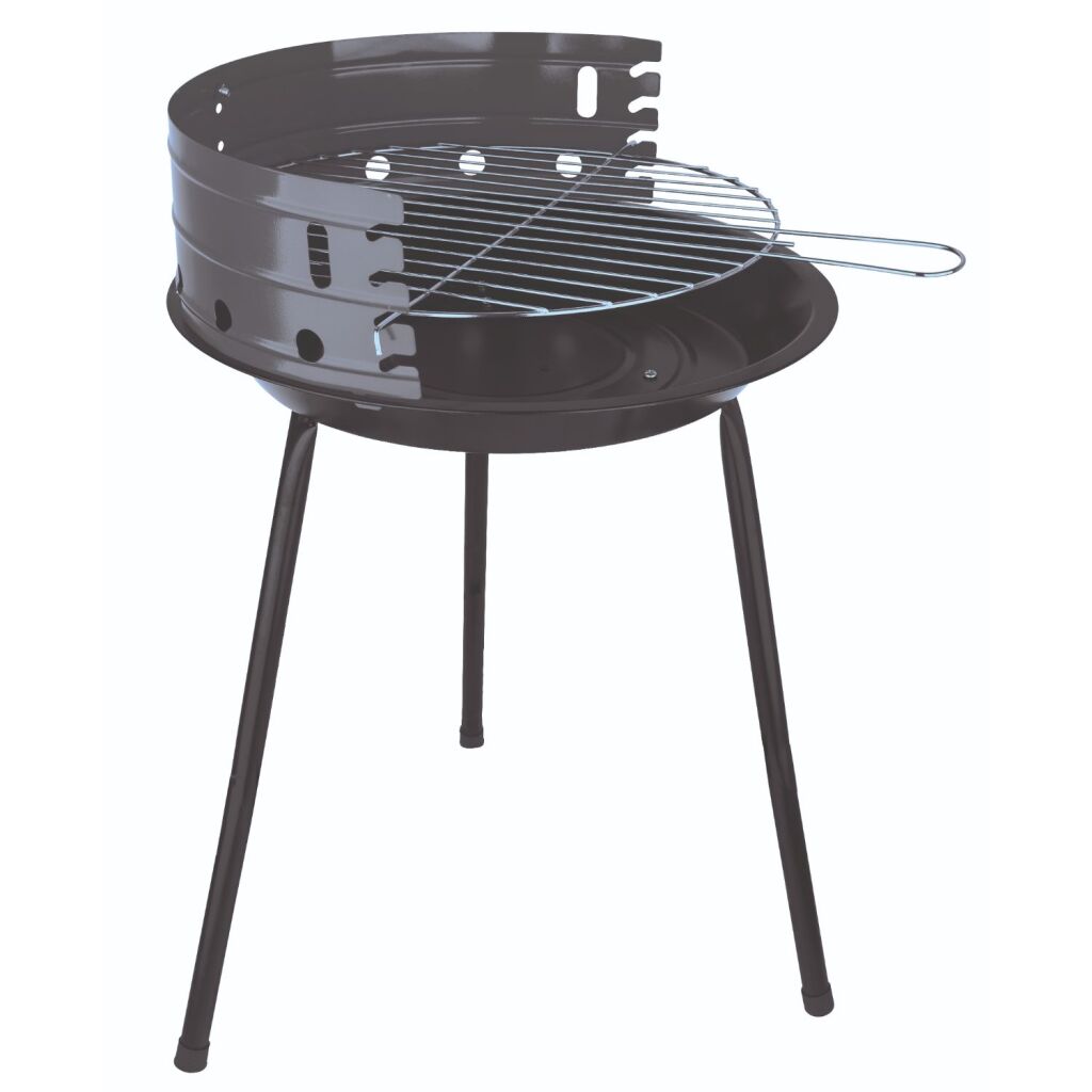 hatex houtskool barbecue 36 cm zwart
