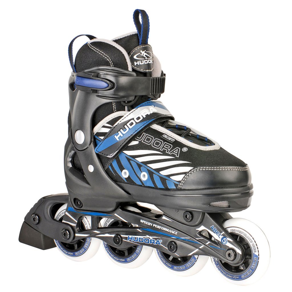 hudora inline skates 37-40 zwart/blauw