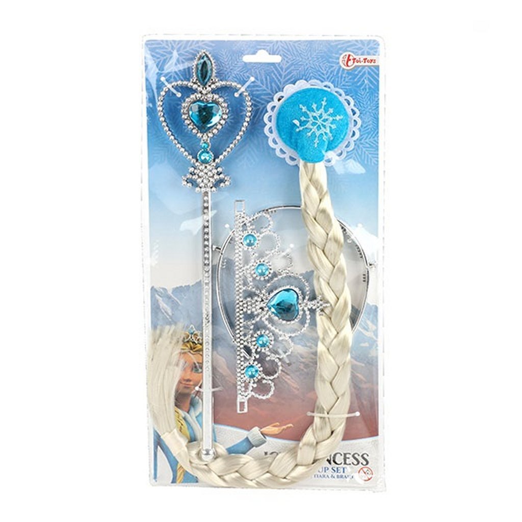 Toi-Toys Ice princess verkleedset accessoires 3-delig afbeelding