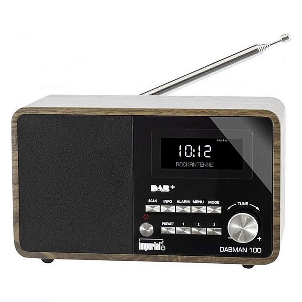 imperial dabman 100 radio hout/zwart