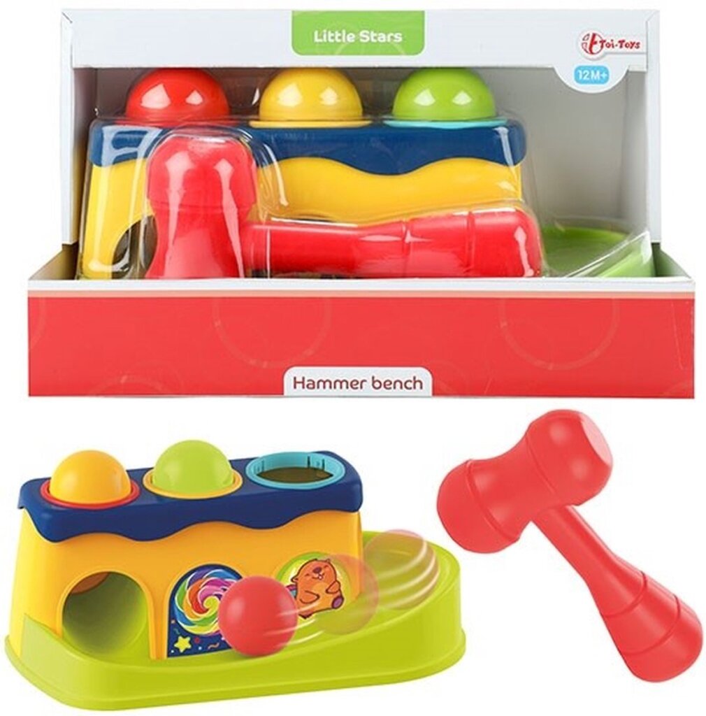 Little Stars hamerbank met 3 rammelballen afbeelding