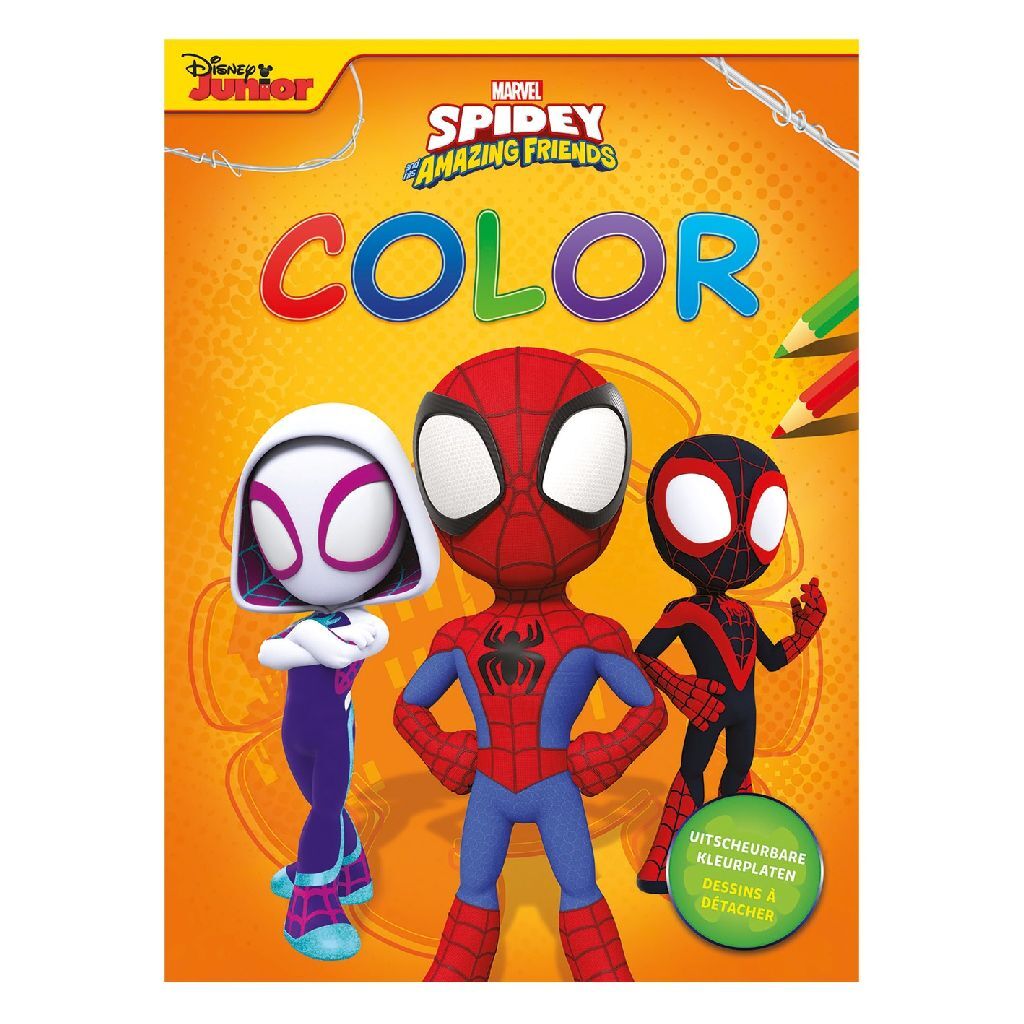 Marvel spidey and his amazing friends kleurboek afbeelding