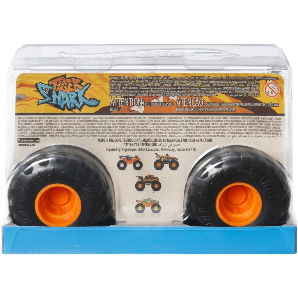 Mattel Hot Wheels Monstertrucks Tiger Shark 1:24