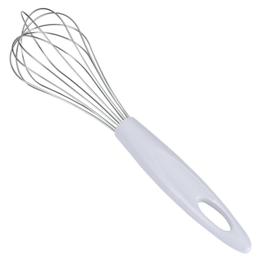 Metaltex klopper 25 cm rvs/plastic/wit afbeelding
