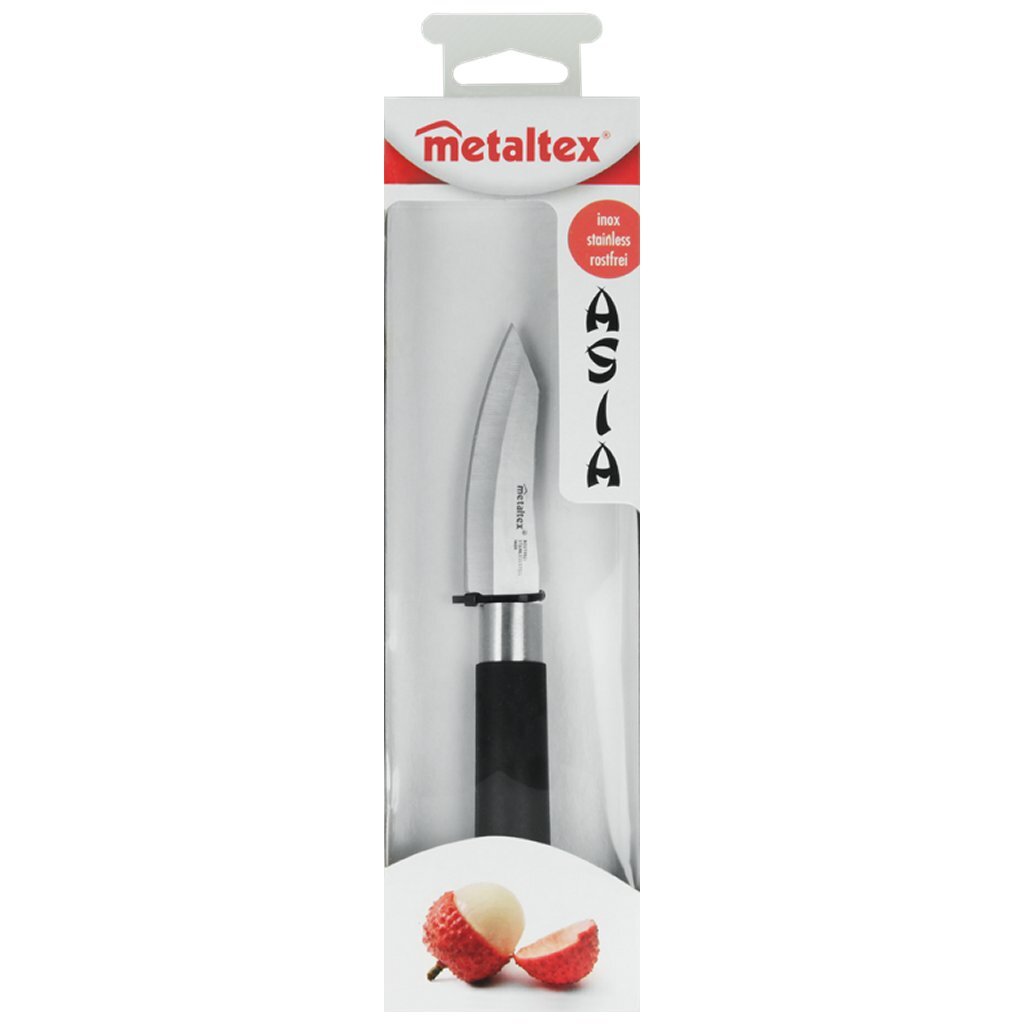 Metaltex asia officemes 19 cm zwart/rvs afbeelding