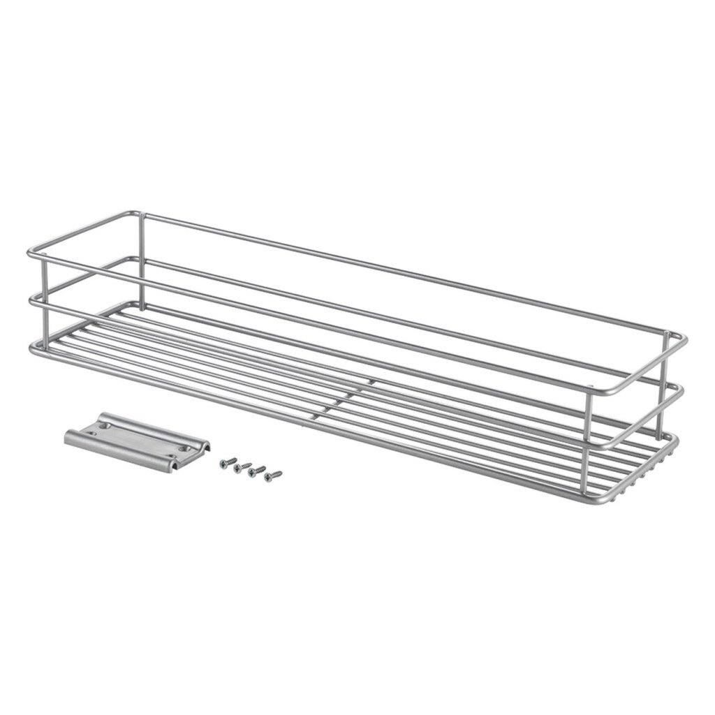 Metaltex smart kitchen schuifbaar mandje 12x42x7 cm zilver