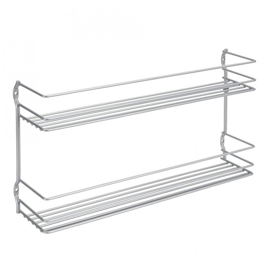Metaltex space saver smart kitchen pepito kruidenrek 2 etages 36x8x19 cm zilver afbeelding