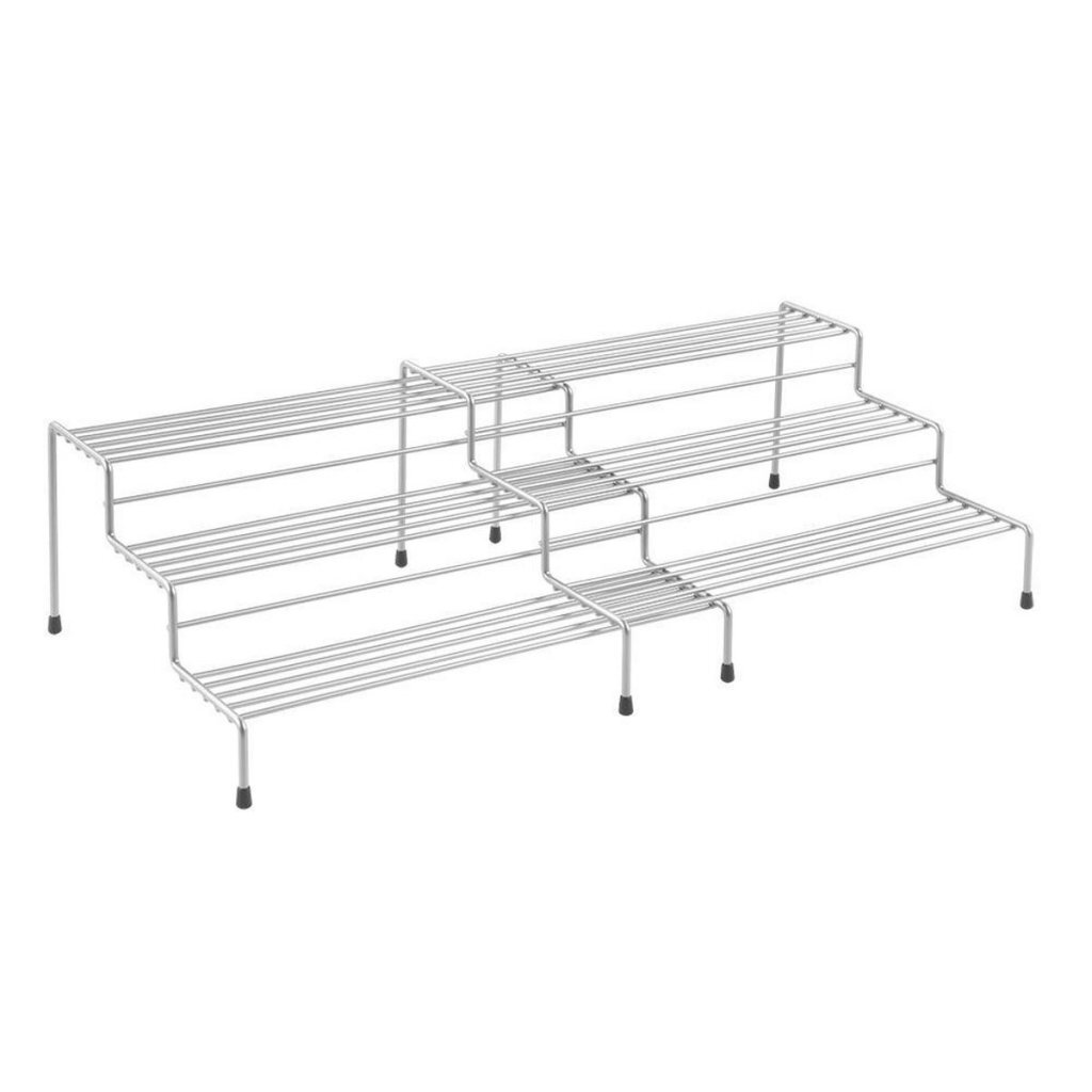 Metaltex smart kitchen 2-delig schuifbaar kruidenrek 28/55x23x13 cm zilver