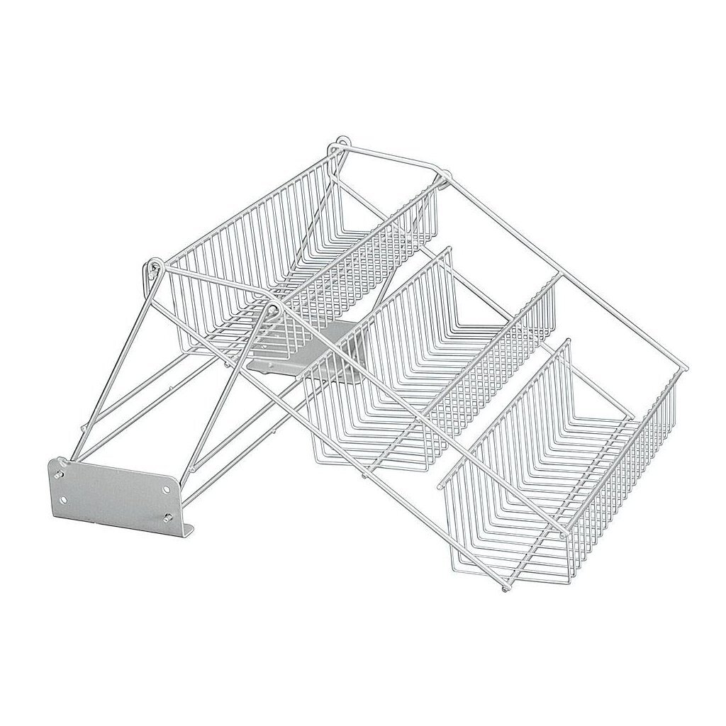 Metaltex up and down rekje 33x28x22 cm zilver