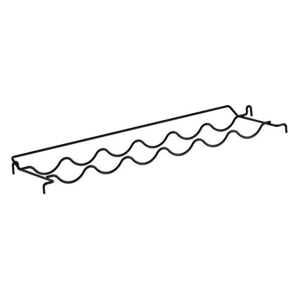 Metaltex wijnrek 25x3x68 cm zwart afbeelding