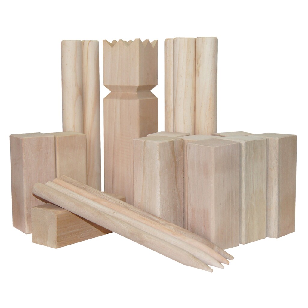 Outdoor Play xl kubb met 21 houten onderdelen afbeelding