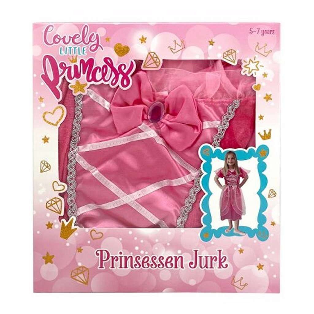 Overige Merken Prinses verkleedjurk 5-7 jaar roze afbeelding