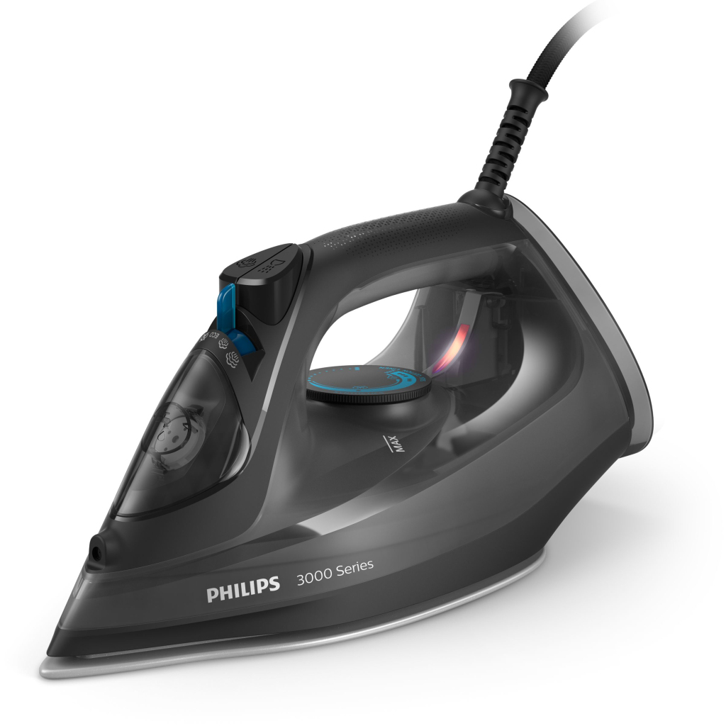 Philips dst3041/80 3000 series stoomstrijkijzer zwart afbeelding