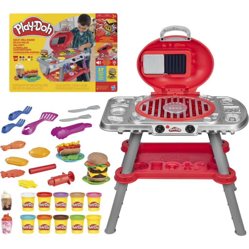 Play-Doh Gloeiende Grill Speelset + Licht en Geluid