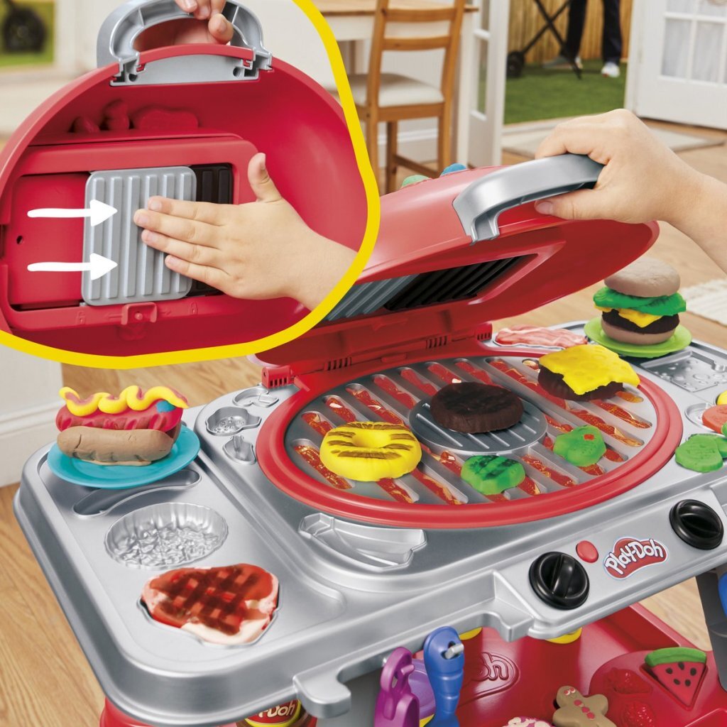 Play-Doh Gloeiende Grill Speelset + Licht en Geluid