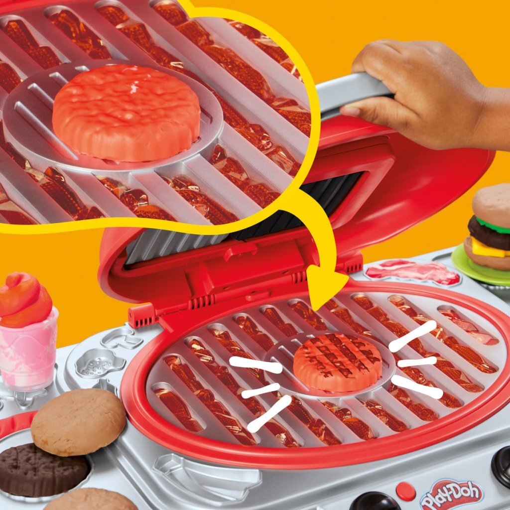 Play-Doh Gloeiende Grill Speelset + Licht en Geluid