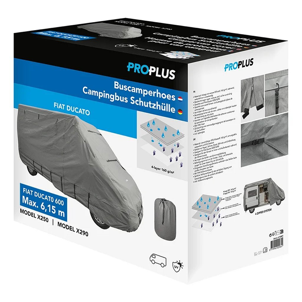 ProPlus Buscamperhoes Fiat Ducato 615x210x227 cm Grijs
