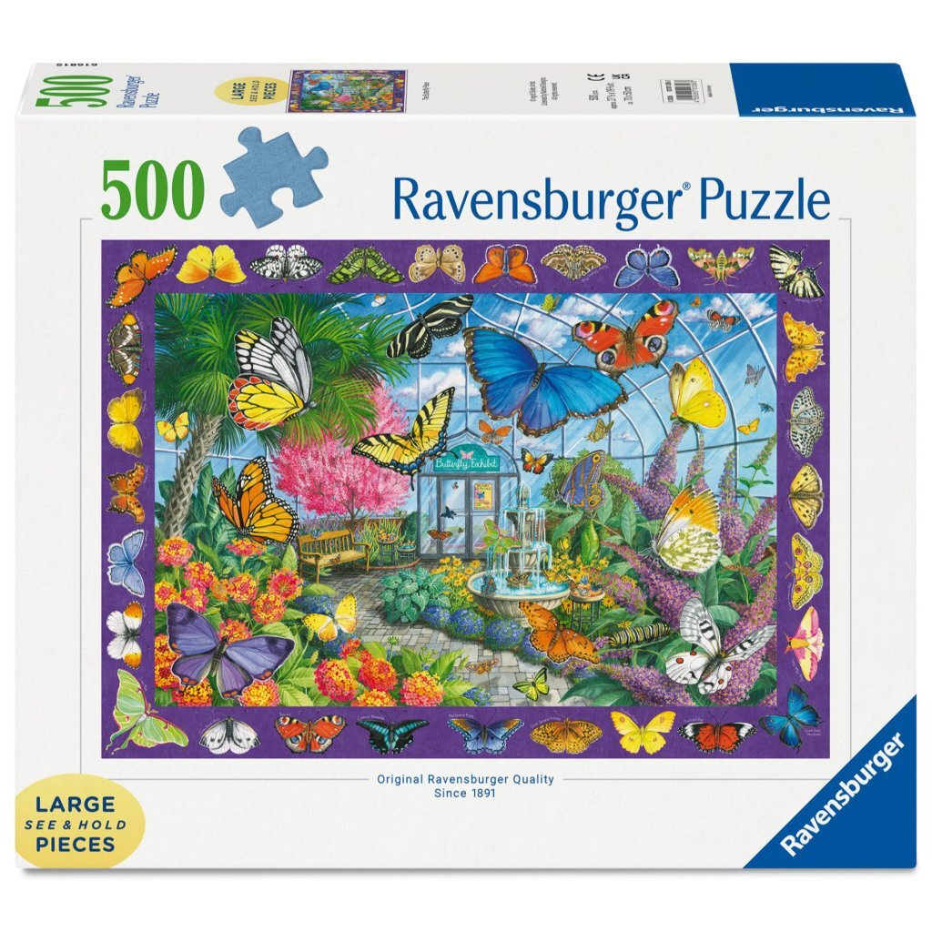 Ravensburger Puzzel De Vlindertuin 500 XL Stukjes