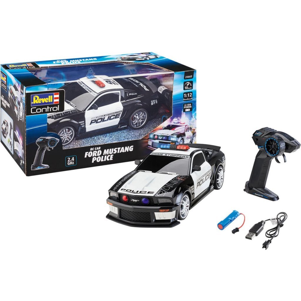 Revell RC Ford Mustang Police 1:12 + Licht en Geluid