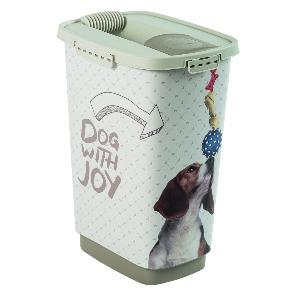 Rotho cody dog pet food container 25l cappuccino/zand