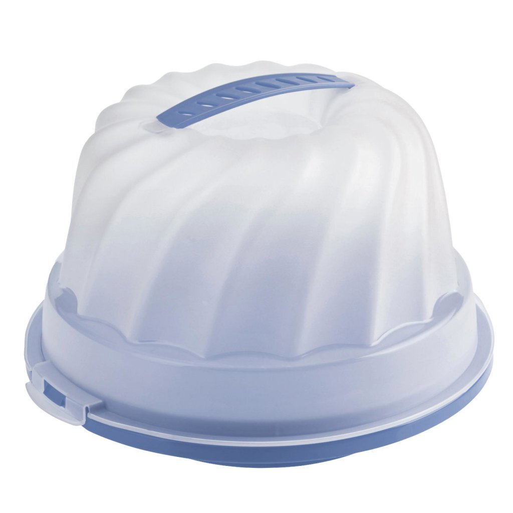 Rotho gugelhupf fresh cakedoos tulband horizon blauw/transparant