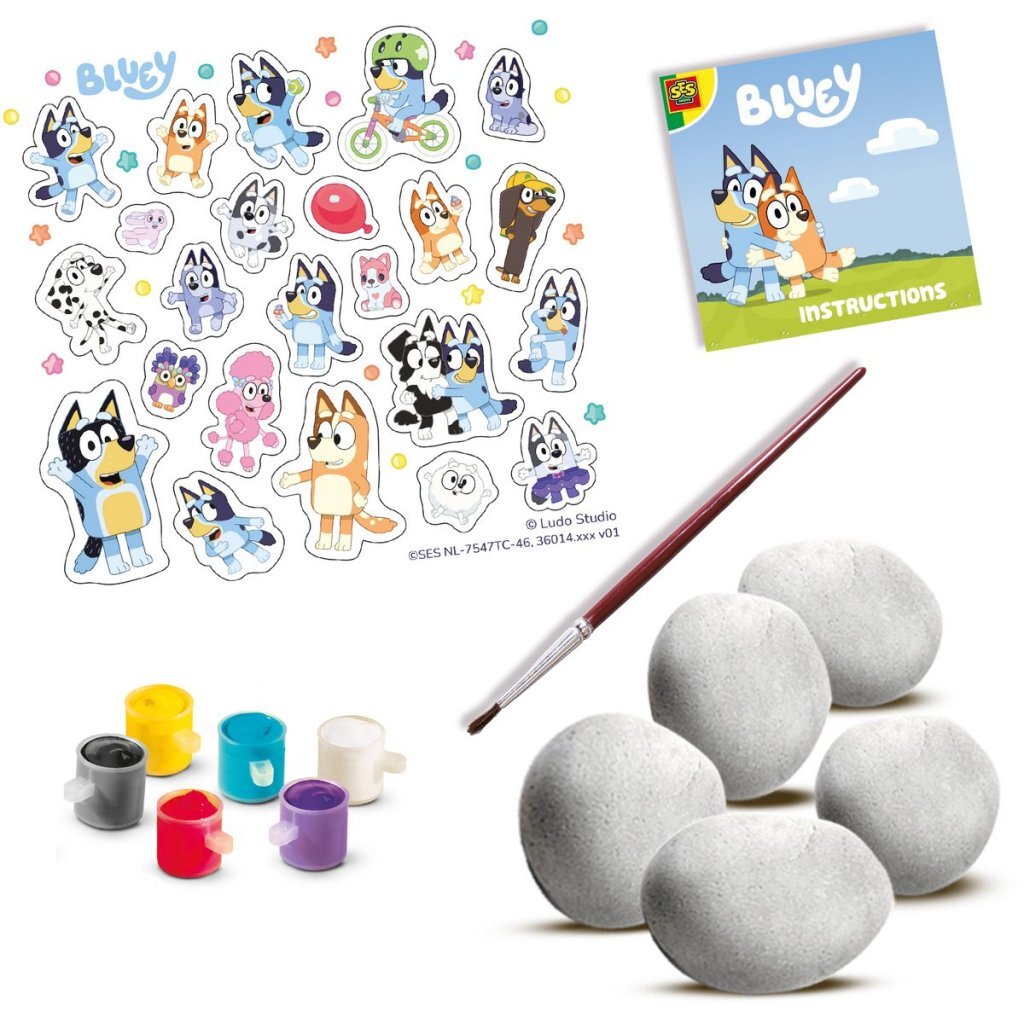 SES Creative Stenen Schilderen Bluey